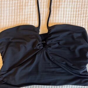 Abercrombie & Fitch Black Crop Top